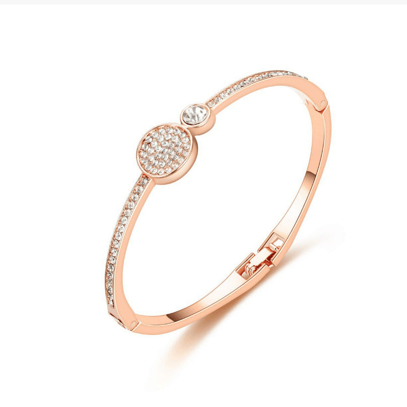 Venta al por mayor Diamante - Brazalete de aleación con incrustaciones